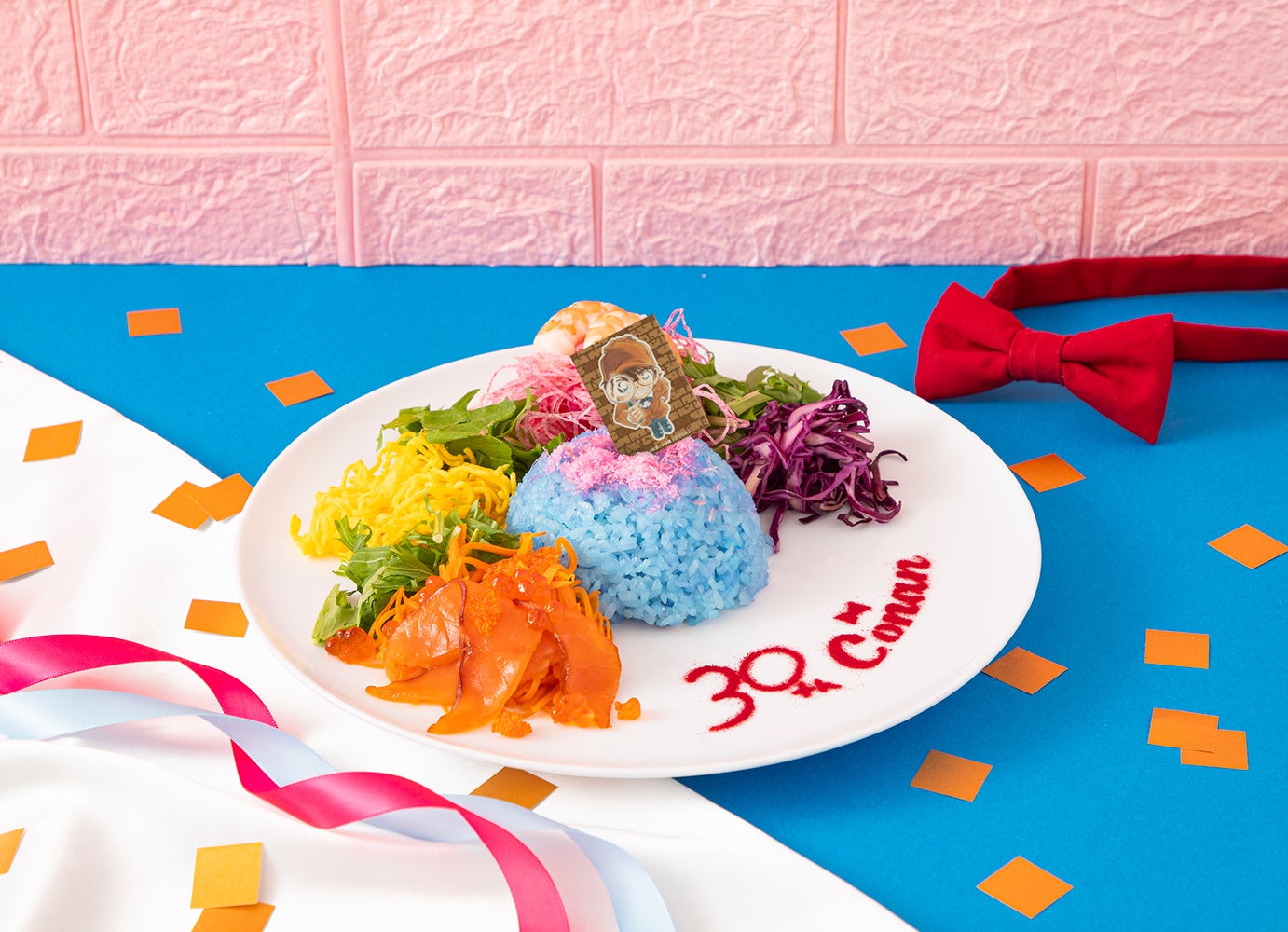 30th Anniversary ちらし寿司「名探偵コナン 連載30周年記念カフェ」（C）青山剛昌／小学館