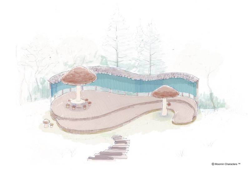 きのこの黒板（C）Moomin Characters TM