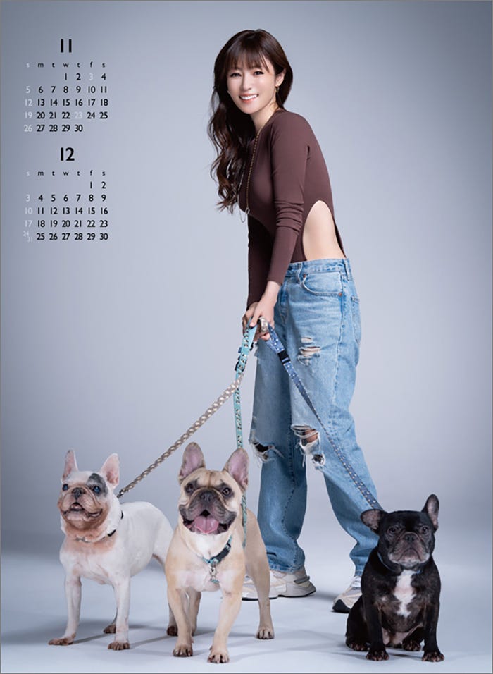 「深田恭子2023年 カレンダー」中面(提供写真)