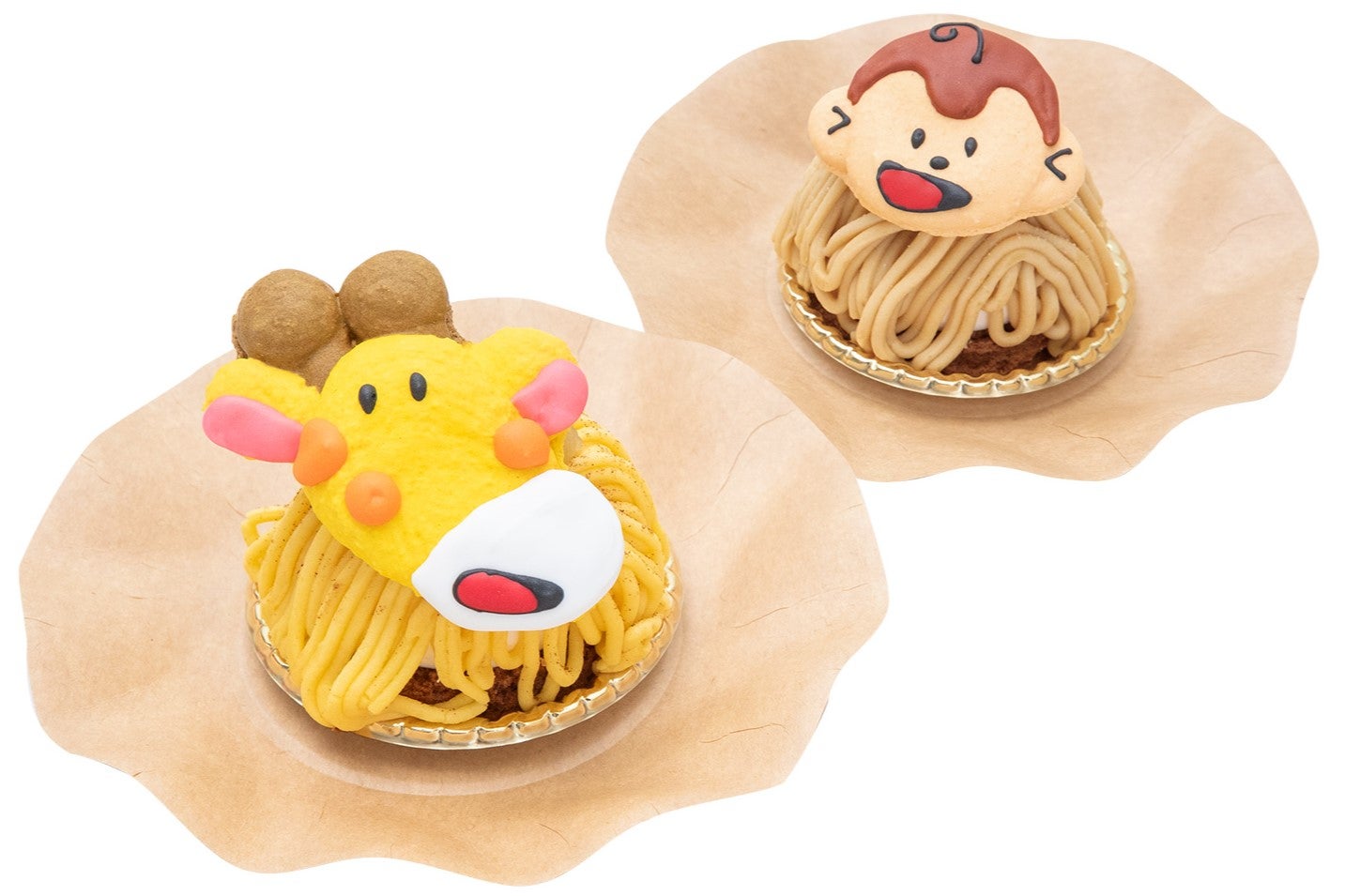 どうぶつさんのころんとマカロンモンブラン／提供画像