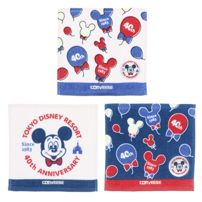 ミニタオルセット 〈CONVERSE〉¥2,700(C)Disney