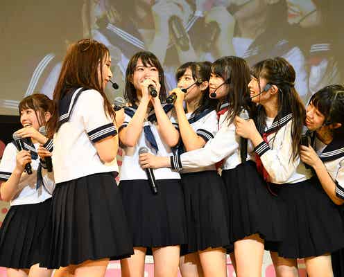 AKB48史上初の挑戦で涙も チーム8新メンバー・御供茉白お披露目<8月8日はエイトの日 夏だ!エイトだ!ピッと祭り!/セットリスト>