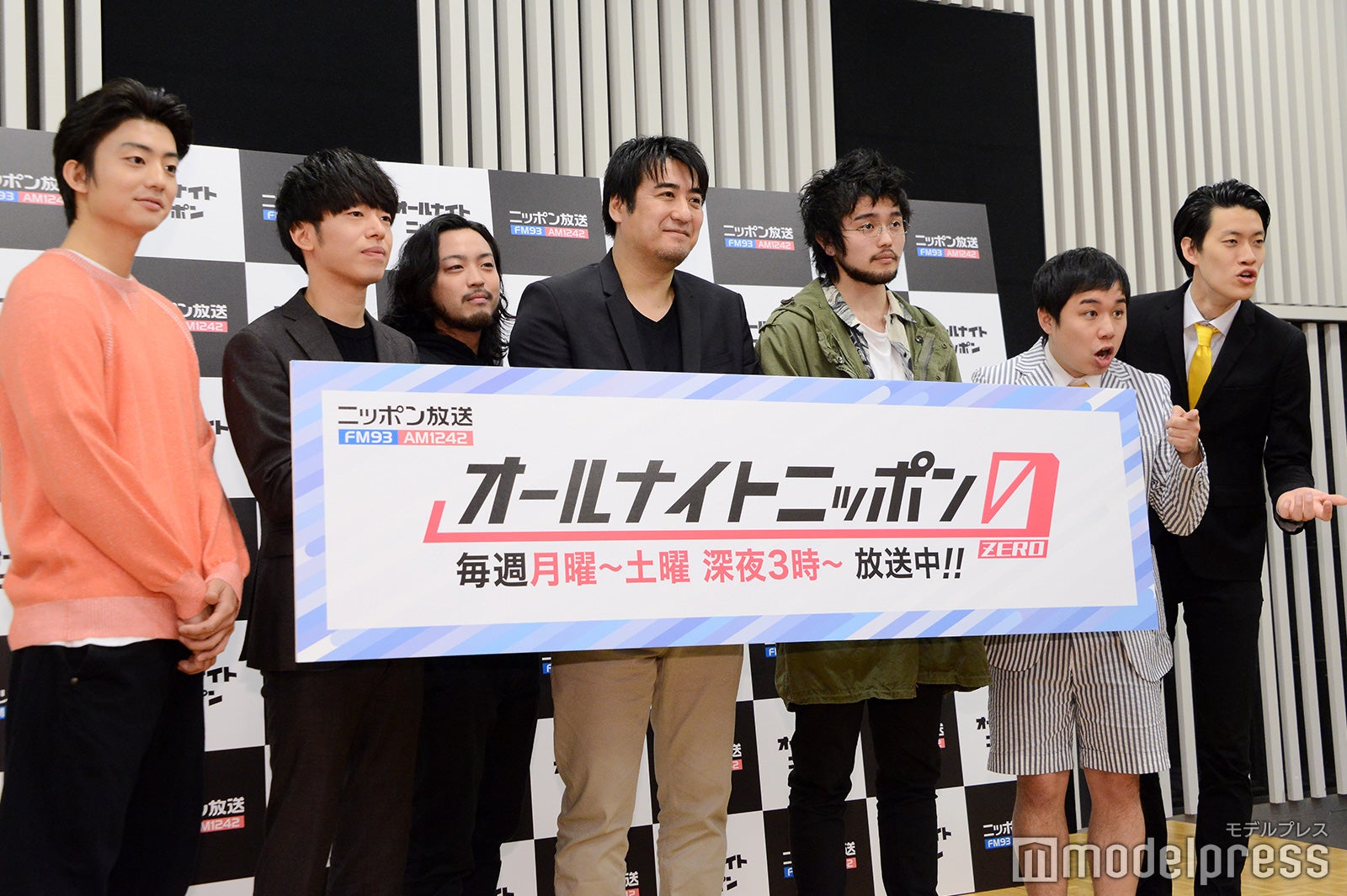 「オールナイトニッポン0（ZERO）」パーソナリティを務める伊藤健太郎、Creepy Nuts（DJ松永、R-指定）、佐久間宣行氏、King Gnu・井口理、霜降り明星（せいや、粗品） （C）モデルプレス