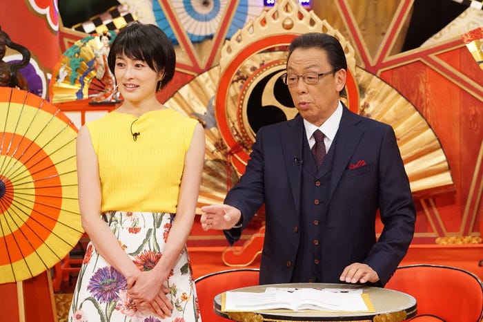 阿部哲子、梅沢富美男(C)フジテレビ