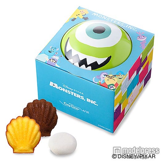 「“モンスターズ・インク”ギフト缶(3種7個入)」¥1,080(税込)(C)DISNEY/PIXAR
