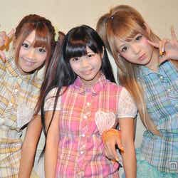 GALDOLL(ギャルドル)左から:坂井じゅの、たすたすりょおたす~♪、江崎ななほ