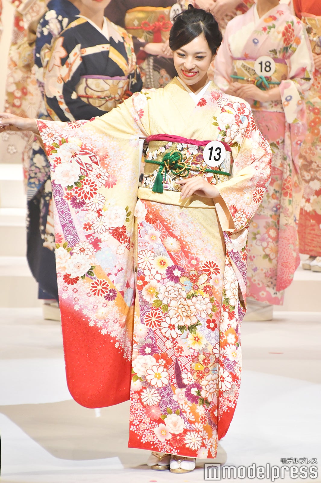 着物審査の様子／「2020ミス・インターナショナル日本代表選出大会」（C）モデルプレス