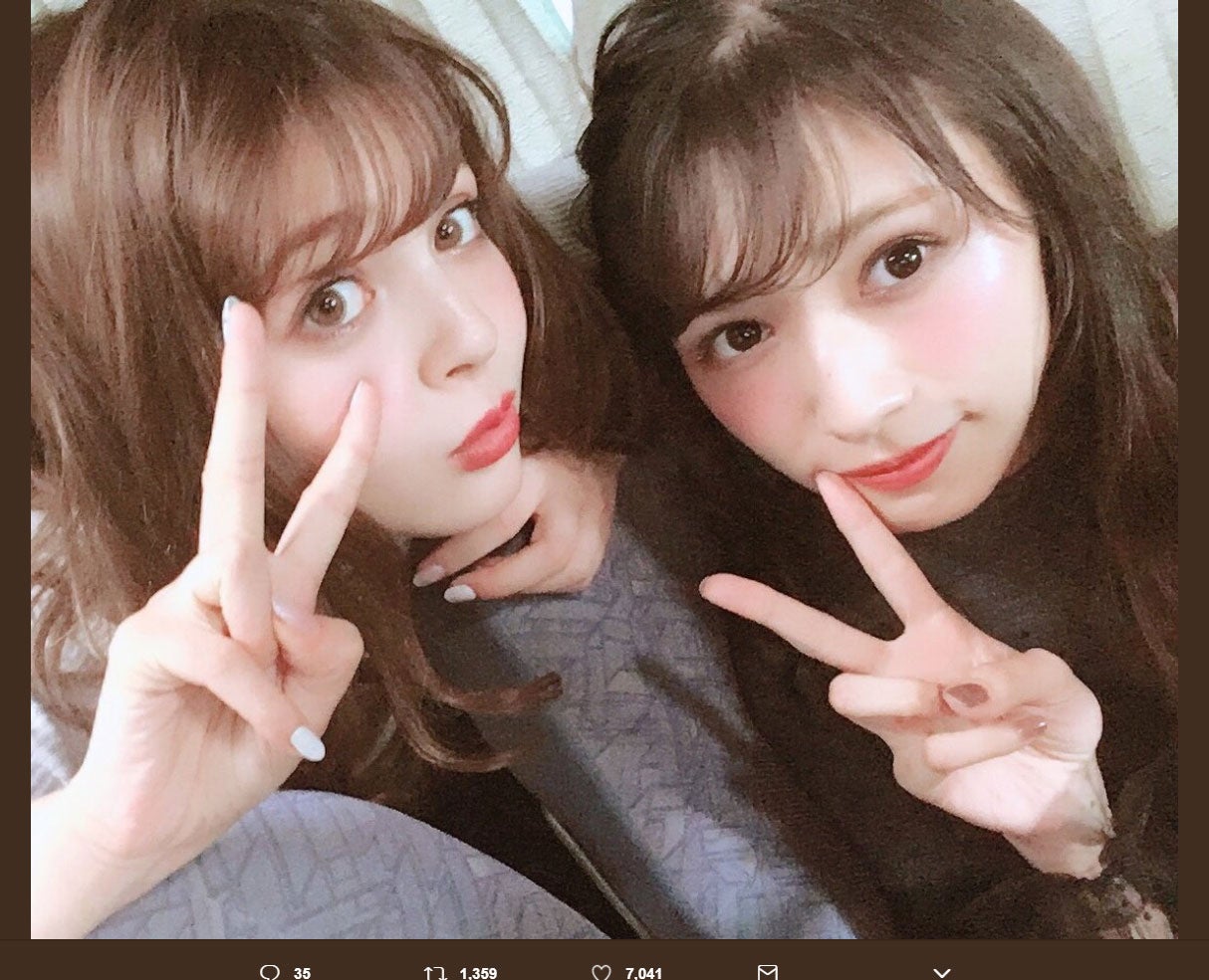 加藤ナナ＆欅坂46渡辺梨加の仲良しオフショットが悶絶級　新鮮な“モデルぺーちゃん”にファン歓喜