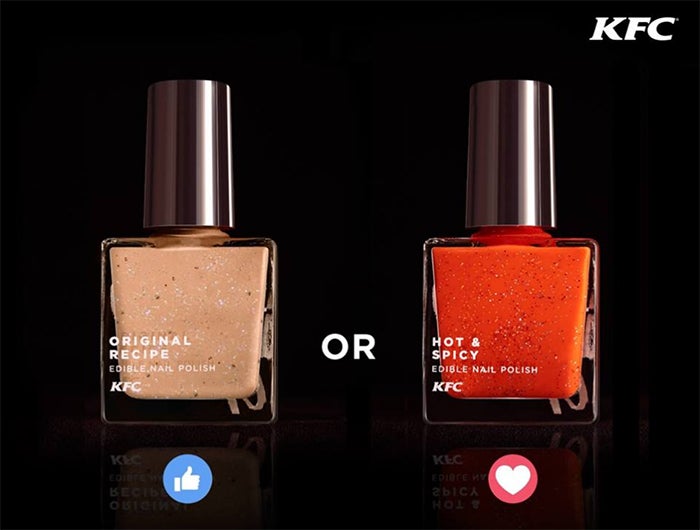 ケンタッキーが開発“舐めておいしいマニキュア”話題に