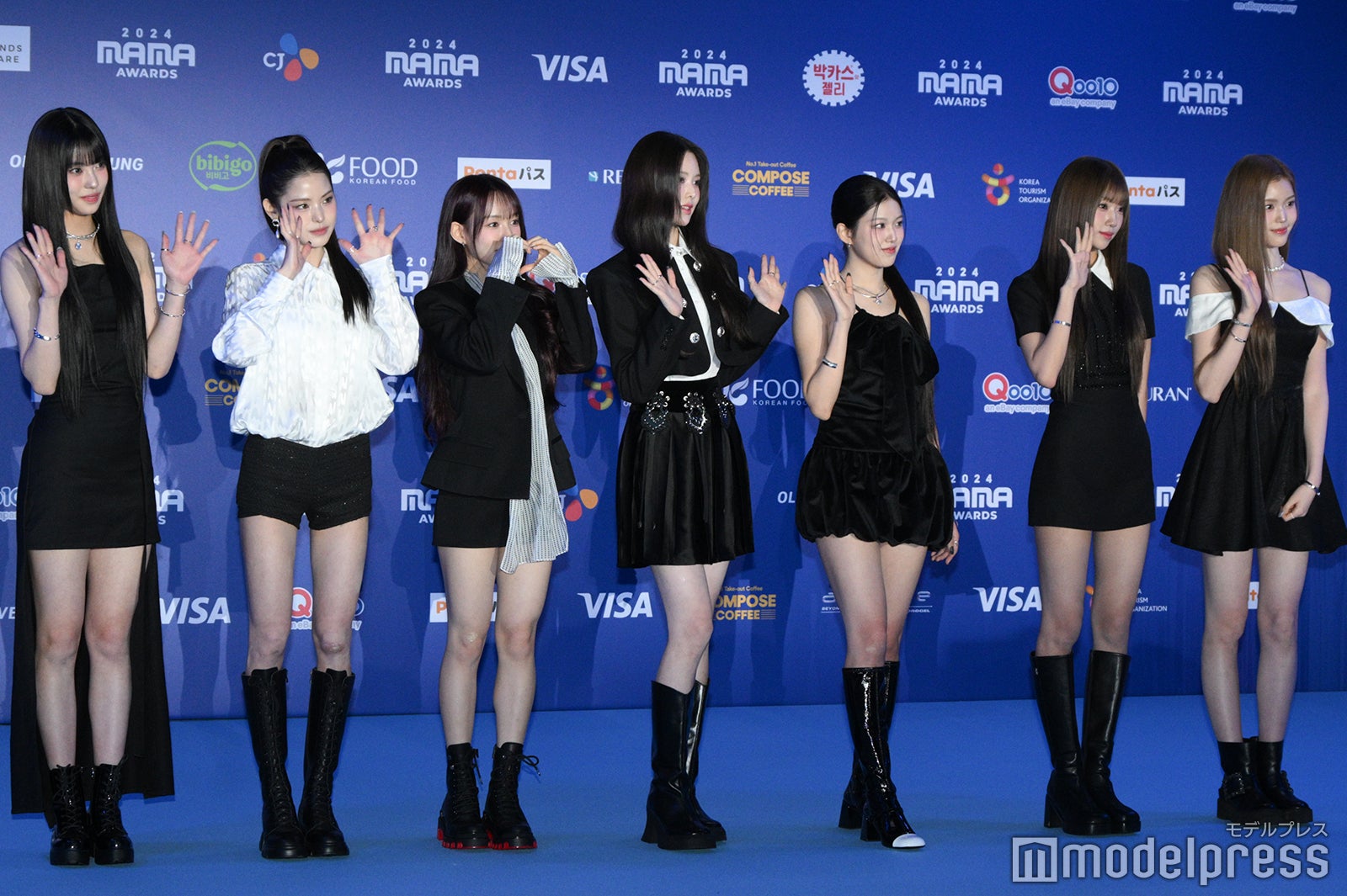 izna／ココ、マイ、ユ・サラン、パン・ジミン、ユン・ジユン、チェ・ジョンウン、チョン・セビ（C）モデルプレス