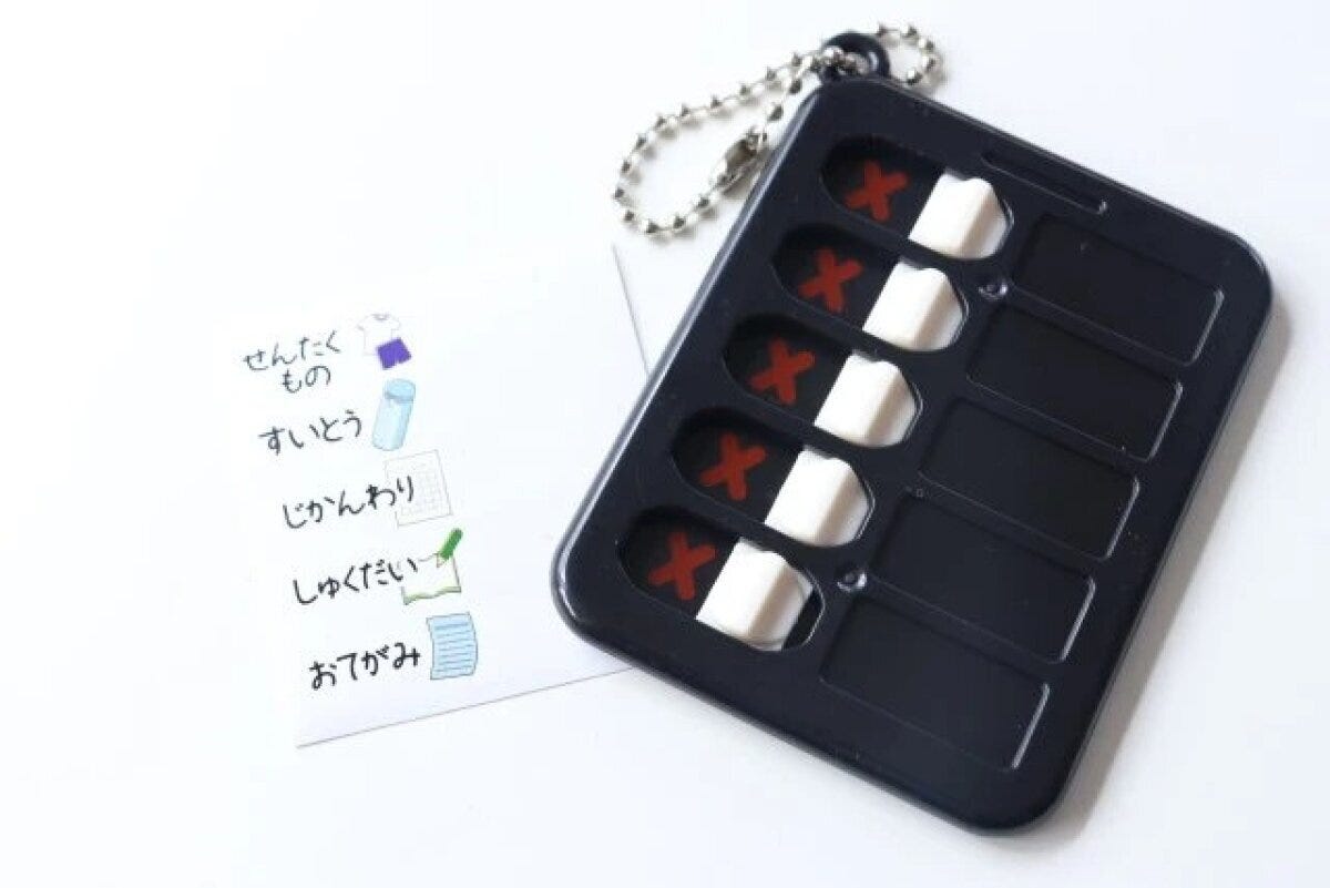 ダイソー　キーホルダー（チェッカー）　セット内容