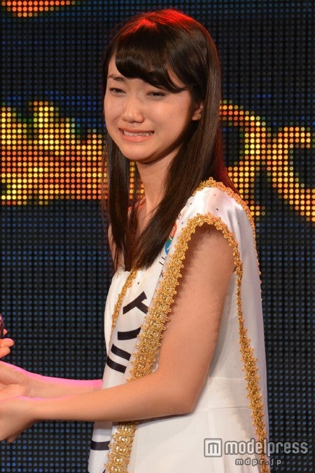 グランプリで涙を流す辻美優さん