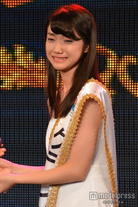 グランプリで涙を流す辻美優さん