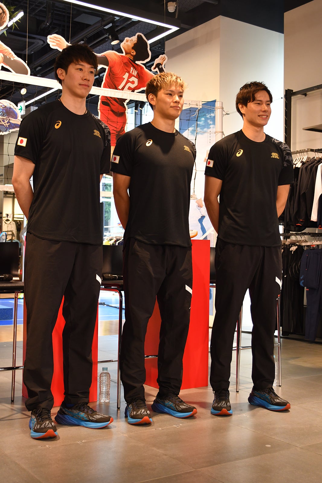 石川祐希選手、西田有志選手、高橋藍選手（提供写真）