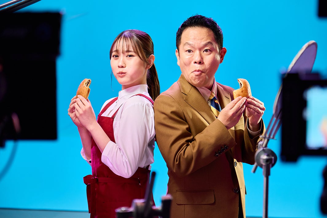 「水ダウ」“名探偵津田”コンビのダイアン津田＆森山未唯、CM共演 「未唯ちゃんがいたおかげで、かなり温和に撮影できました」