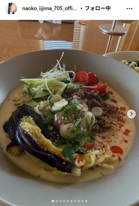 飯島直子Instagramより