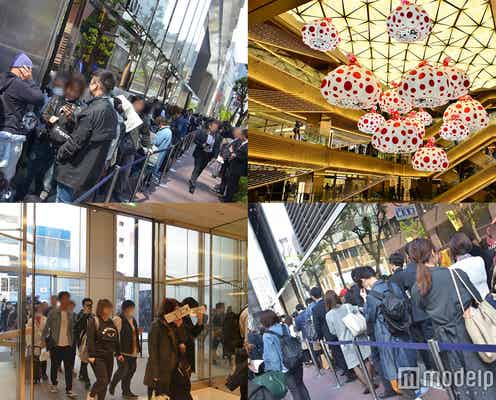 開店前に2500人が行列、銀座最大の新商業施設「ギンザシックス」開業
