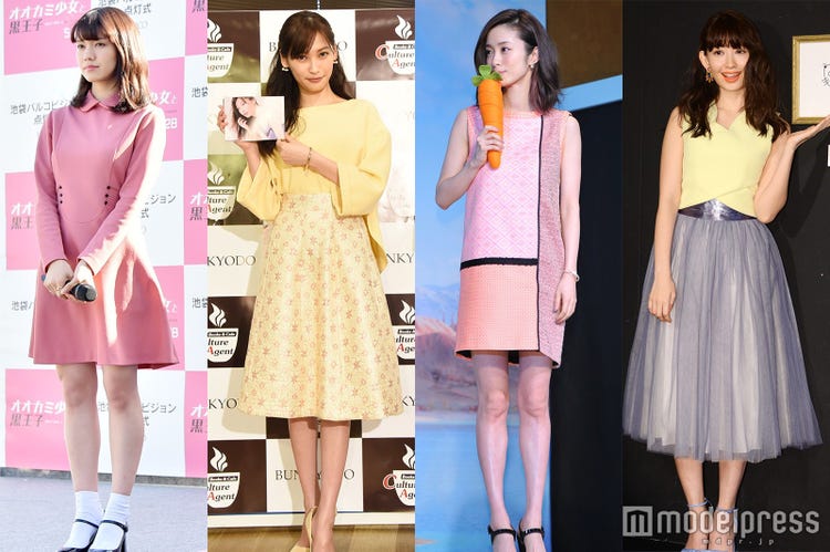 上戸彩 小嶋陽菜 春のドレスアップスタイルは ピンク イエロー が旬 週間ファッションチェック 3 19 3 25 モデルプレス 上戸彩 小嶋陽菜 春のドレスアップスタイルは ピンク イエロー が旬 週間ファッションチェック 3 19 3 25 モデルプレス