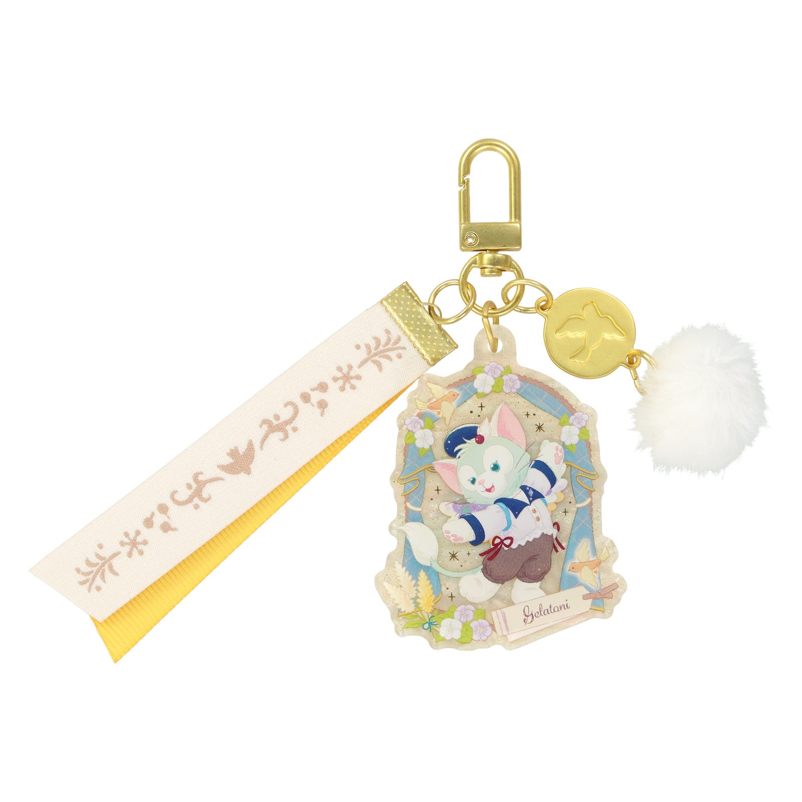 ぬいぐるみバッジセット② ウィッシングウィングス ダッフィー 落ち葉