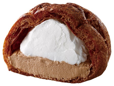 Uchi Café盛りすぎ！大きなチョコシュー（チョコクリーム&ホイップ）税込181円／提供画像