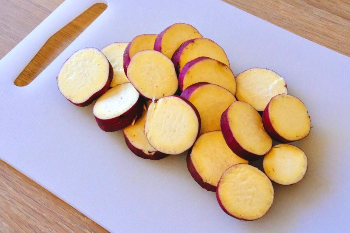 北斗晶 さつまいもと豚バラの炒め物