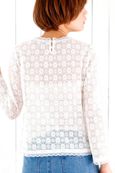 lacy top ～レーシートップ「flower」7,538円／画像提供：flower WEB SHOP
