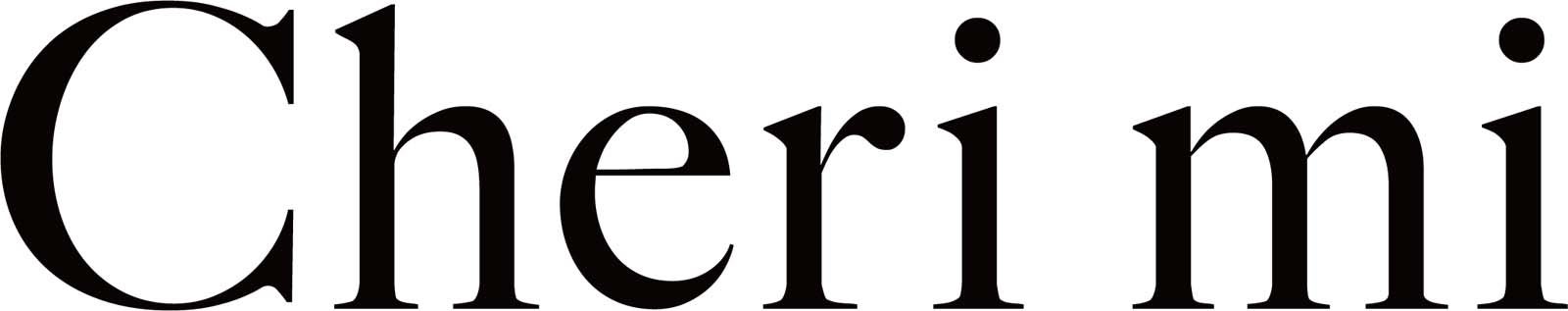 「Cheri mi」ロゴ（提供写真）