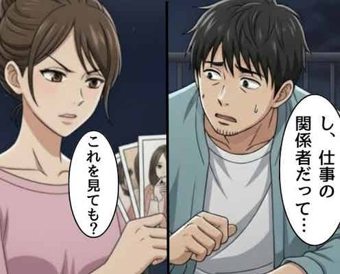 家族旅行の写真整理中、夫の“浮気写真”を発見!?否定する夫だが…⇒冷静な問い詰めで、妻があっさりと勝利!