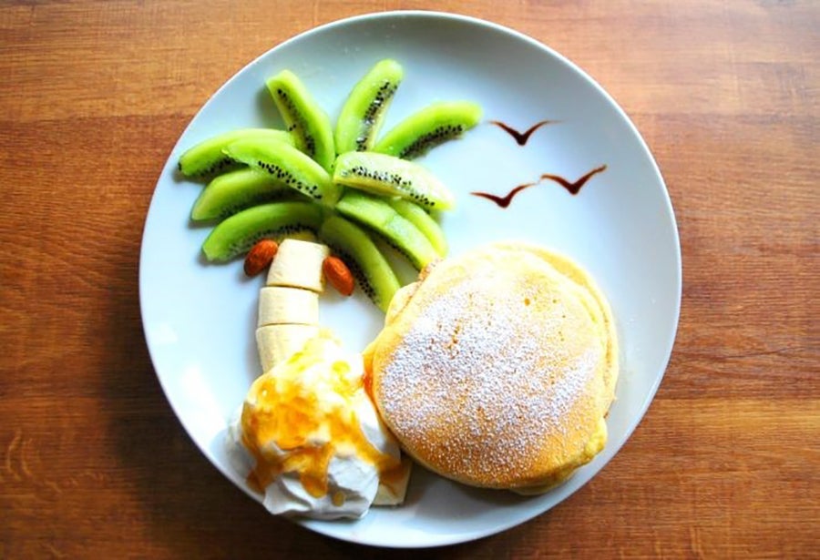 福カフェ 「アイランドココパンケーキ」