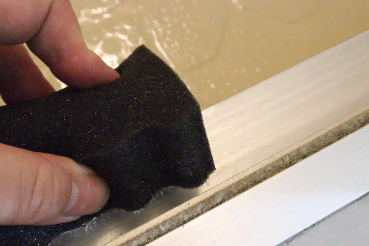 浴室床のがんこ汚れスッキリスポンジ サッシ 浴室床のがんこ汚れスッキリスポンジ サッシ