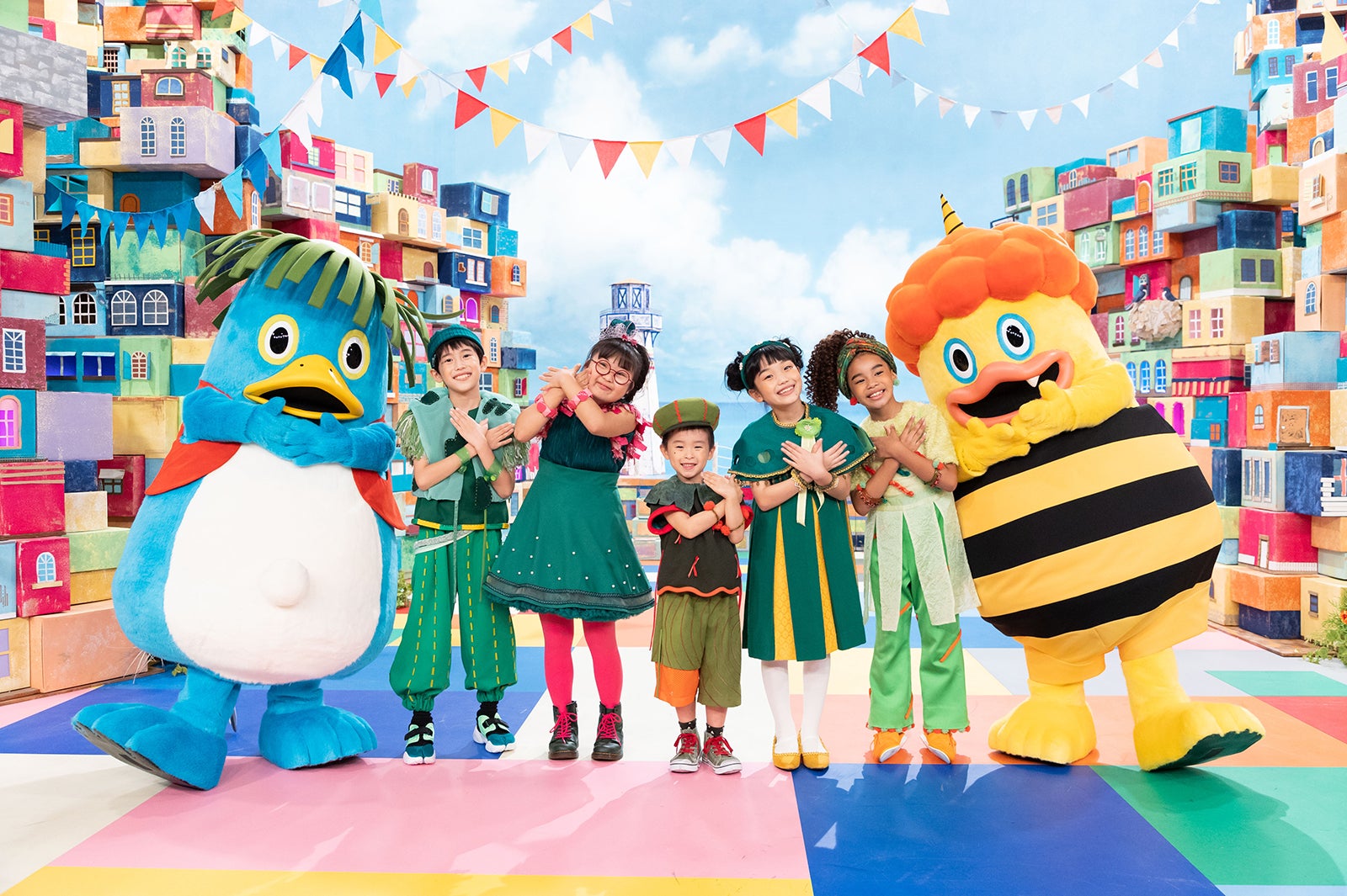 ミドリーズ、アオ、キイ（C）NHK