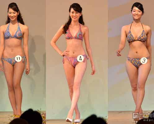 ミス日本たちがビキニ姿で続々 圧巻プロポーションで会場魅了<写真特集/2014ミス日本>