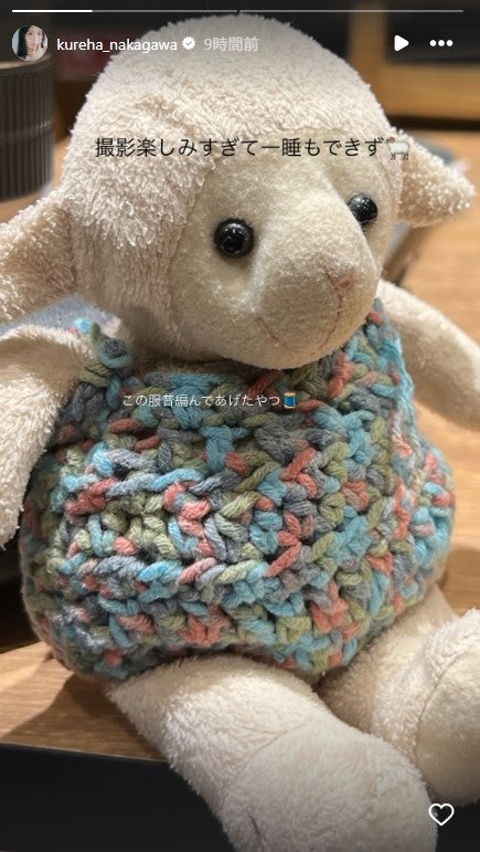 中川紅葉Instagramストーリーズより