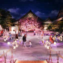 【二の丸御殿 中庭】宴エリア『宵桜の庭』/提供画像