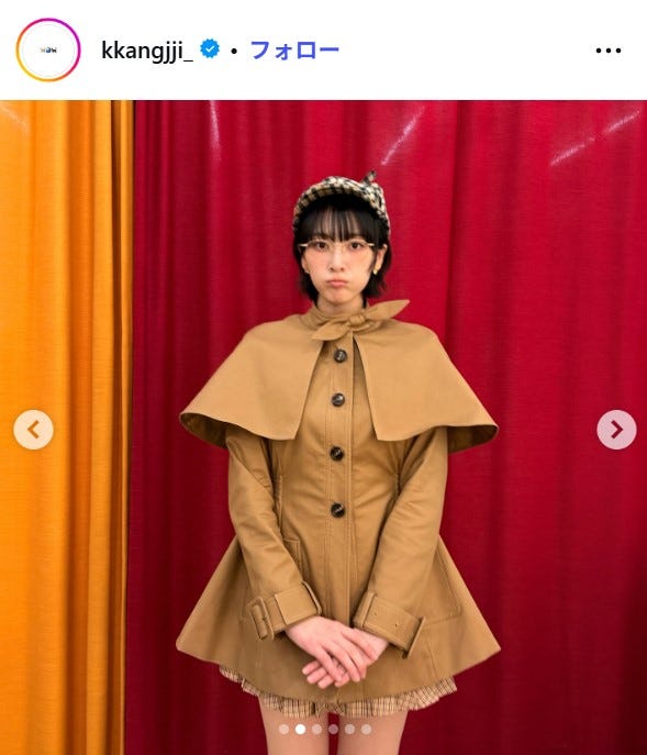 知英Instagramより