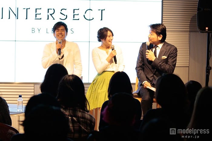 イベントの様子(左より)K、広瀬アリス、別所哲也