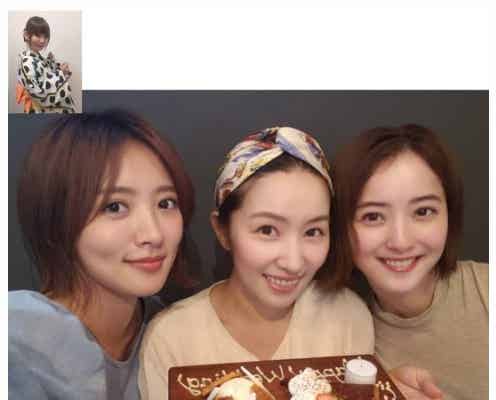 夏菜、佐々木希&徳永えりと“デイジー・ラック会” 中川翔子は「卒業アルバム風」