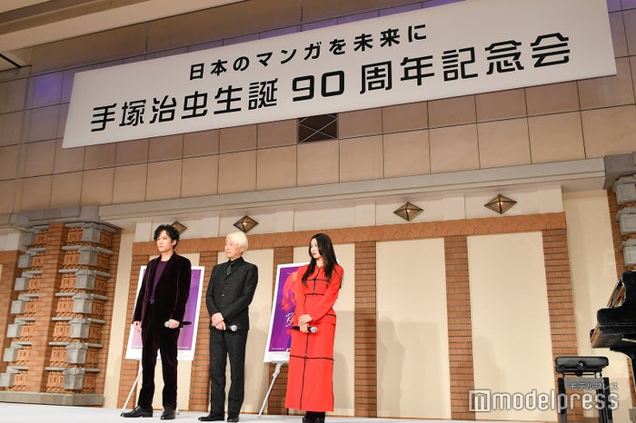 二階堂ふみ、手塚眞監督、稲垣吾郎 （C）モデルプレス