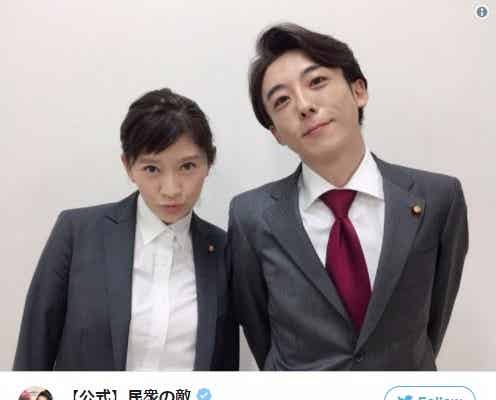 篠原涼子&高橋一生、仲良しバディに?スーツ姿のキメショットに反響「眩しすぎる」<民衆の敵>