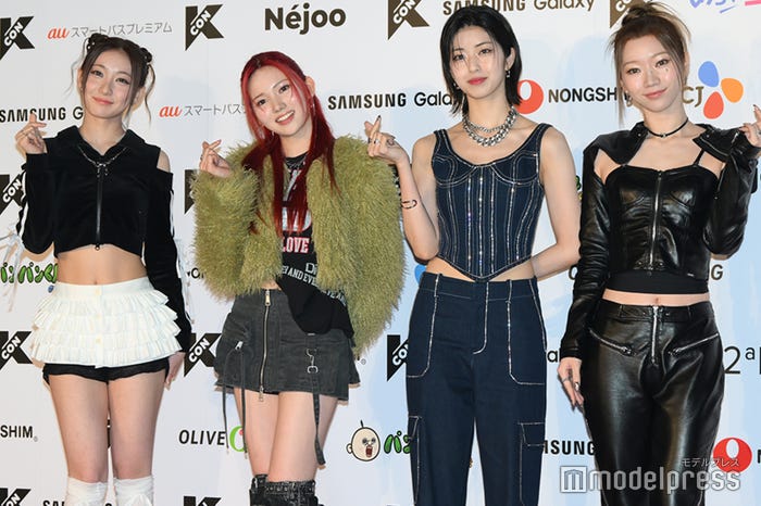 IS:SUE/RIN(会⽥凛)、NANO(釼持菜乃)、YUUKI(⽥中優希)、RINO(坂⼝梨乃)(C)モデルプレス