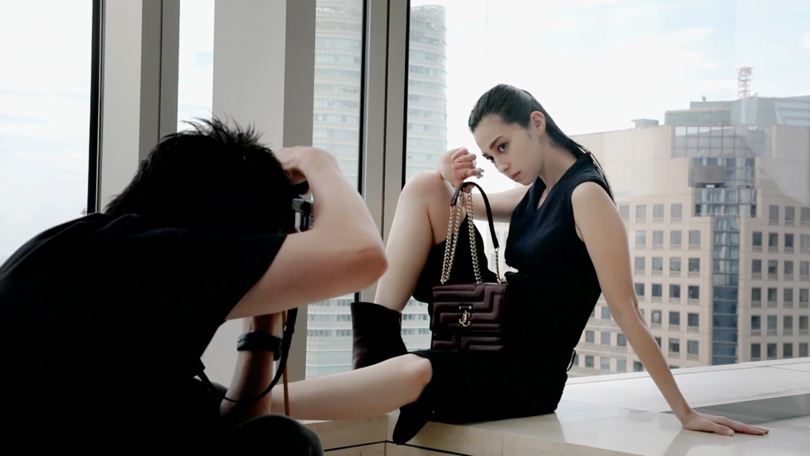 中条あやみ／メイキング動画キャプチャ（提供写真）