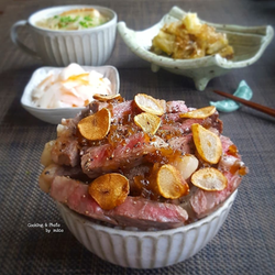 お手頃お肉が大変身!素敵なステーキ&絶品旨ダレ~♪