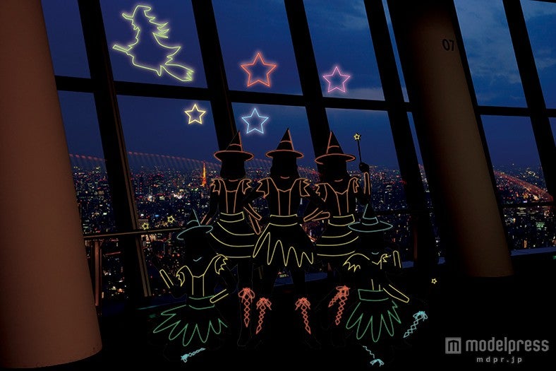 東京スカイツリー 光のハロウィンダンスパフォーマンス（イメージ）（C）TOKYO-SKYTREE