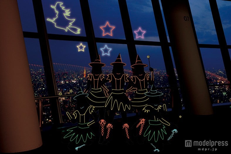 東京スカイツリー 光のハロウィンダンスパフォーマンス（イメージ）（C）TOKYO-SKYTREE