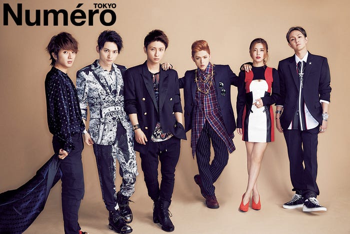 雑誌「Numero TOKYO」11月号に登場したAAA(画像提供:扶桑社)