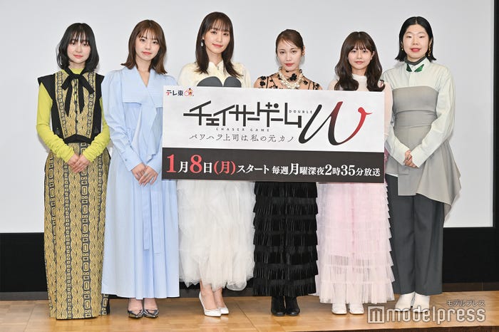 花柳のぞみ、菊地姫奈、菅井友香、中村ゆりか、椛島光、うらじぬの(C)モデルプレス