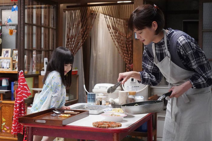 加藤柚凪、上野樹里「監察医 朝顔」第3話より(C)フジテレビ