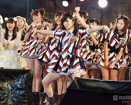 NMB48山本彩“首里城”ものまねで沖縄新テレビ局開局 強風の中『ナギイチ』『らしくない』…全10曲パフォーマンス