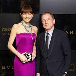 米倉涼子、ブルガリ・グループCEOマイケル・バーク氏