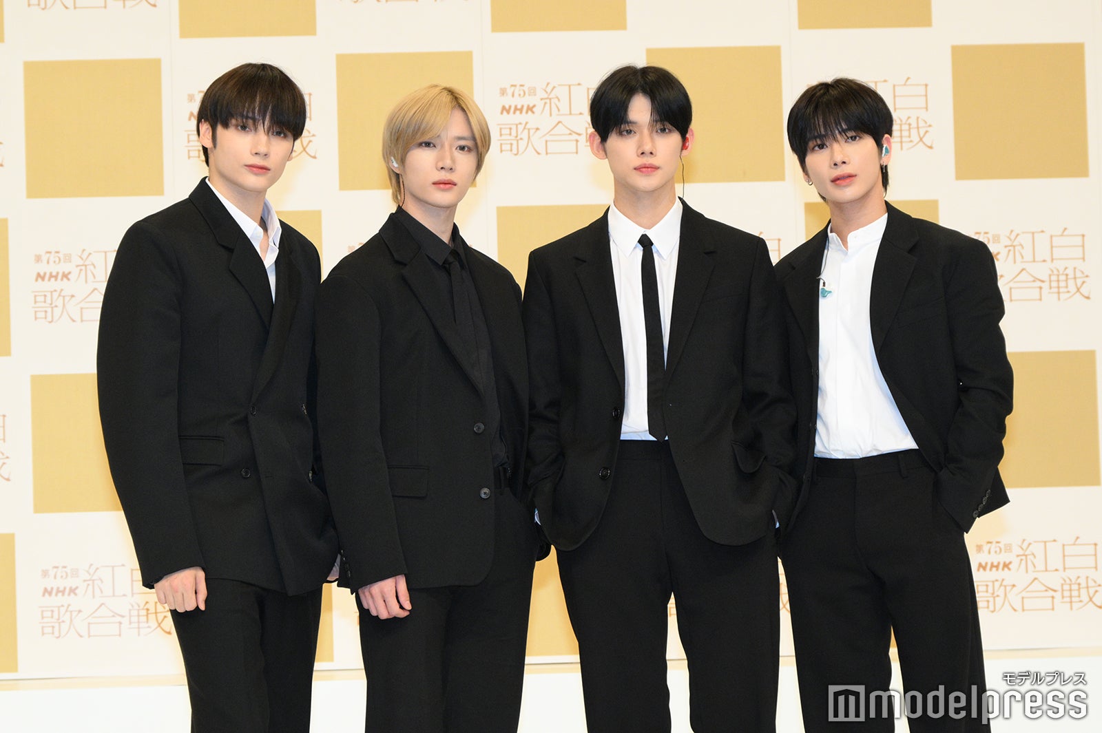 TOMORROW X TOGETHER（左から）ヒュニンカイ、ボムギュ、ヨンジュン、テヒョン（C）モデルプレス